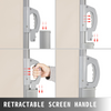 Toldo retráctil beige VEVOR de 180 x 300 cm (71 x 118 in) de aluminio resistente