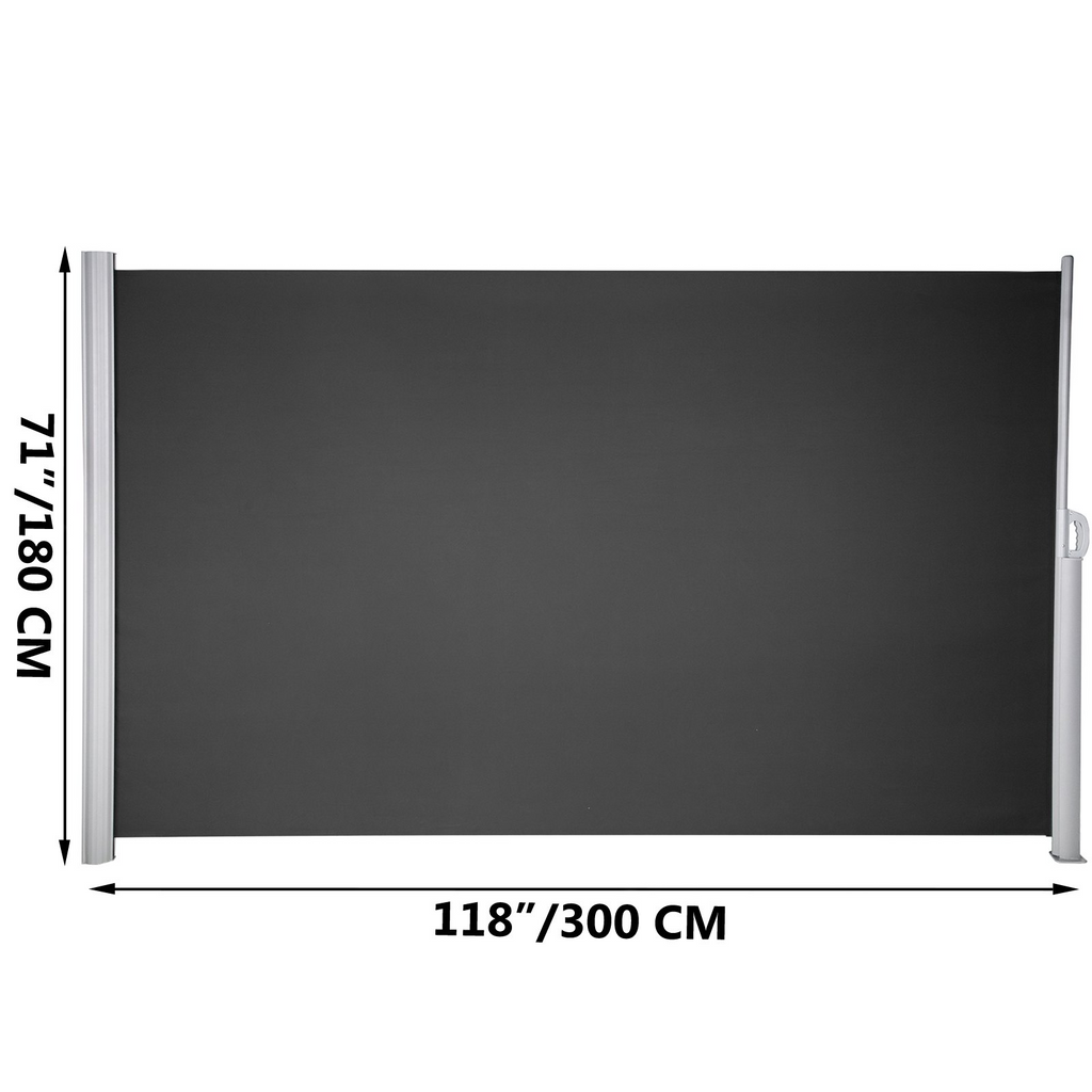 Toldo lateral retráctil VEVOR de 118" x 71"