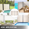 Toldo retráctil beige VEVOR de 63'' x 236''