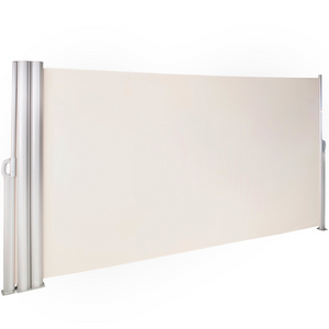 Toldo lateral retráctil beige VEVOR de 71 x 236 pulgadas