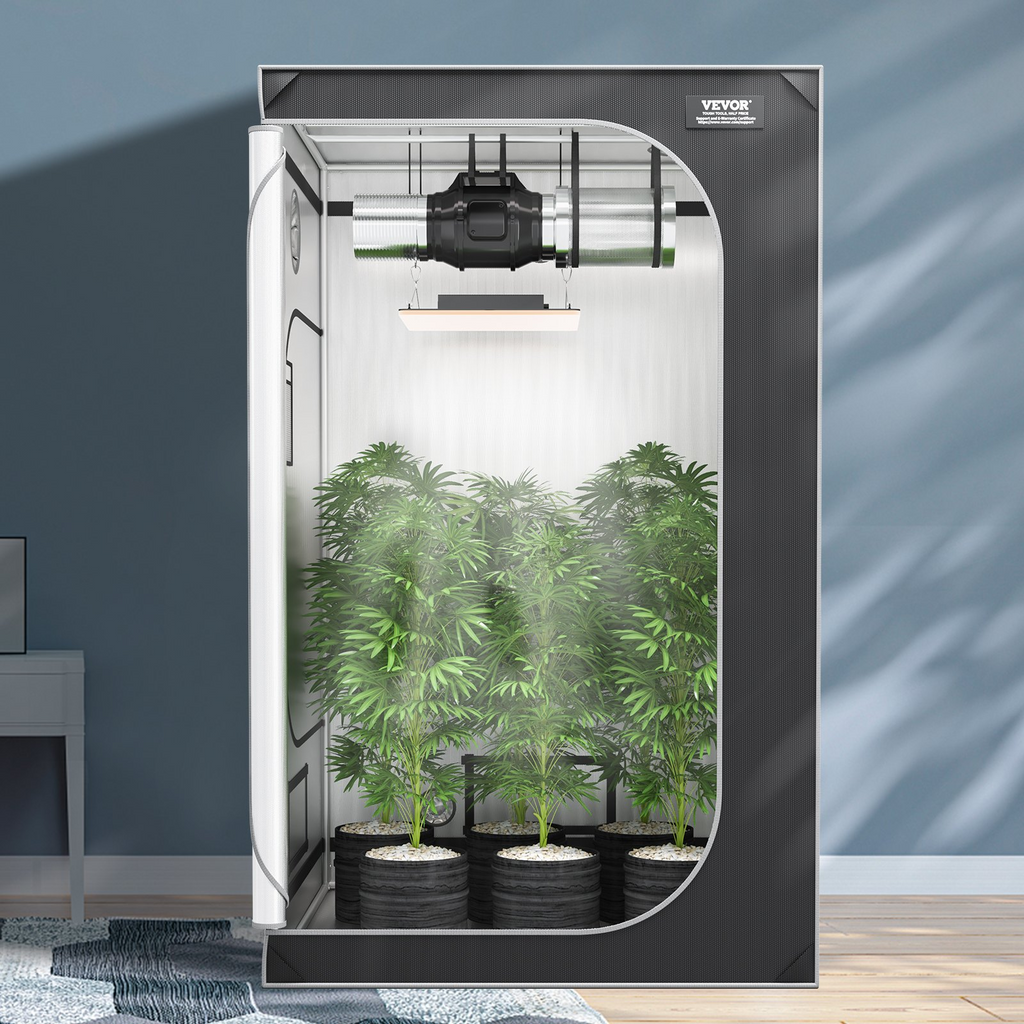 Tienda de cultivo hidropónico VEVOR 4x4, 48'' x 48'' x 80''
