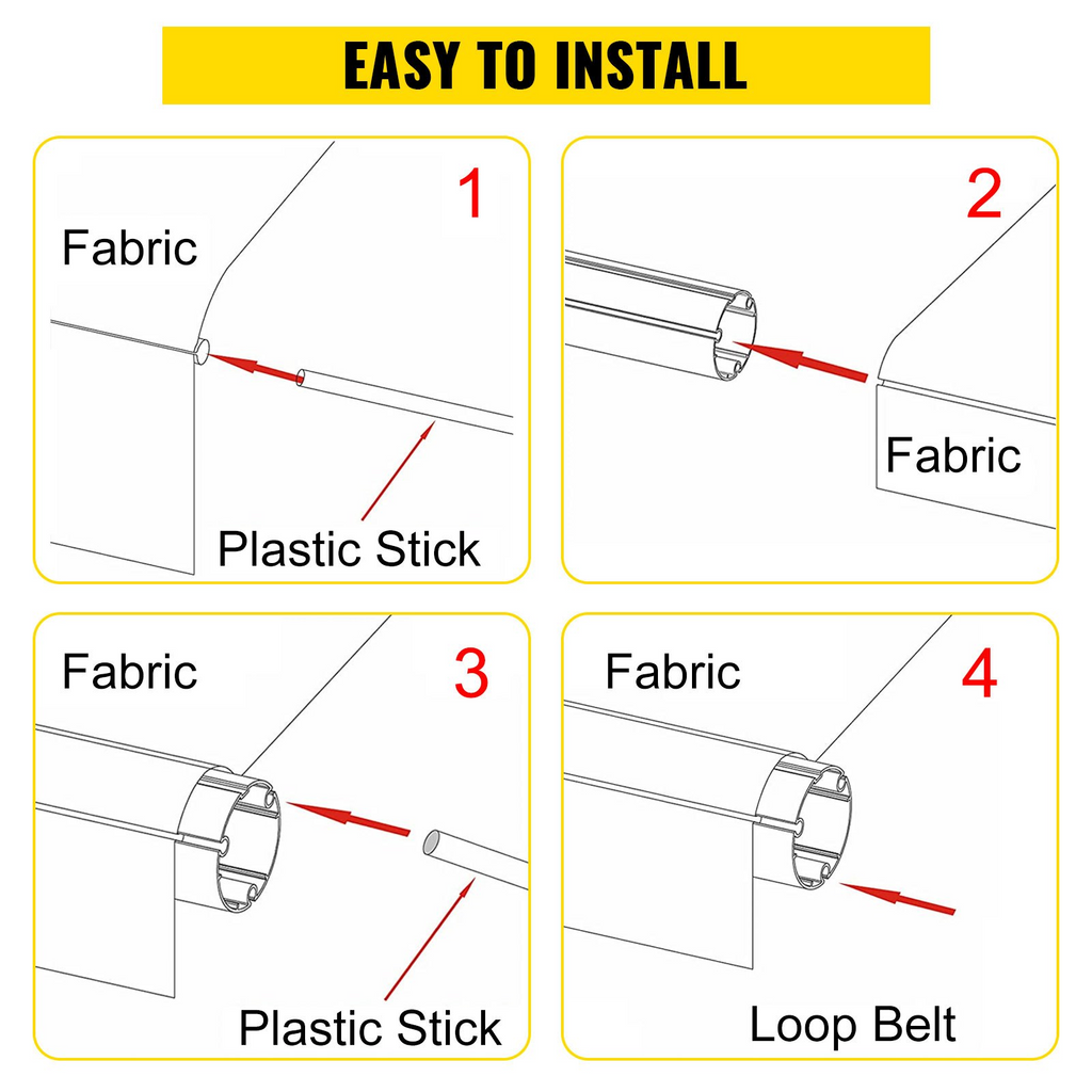 VEVOR Toldo para caravana de 18 pies de 15 oz