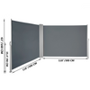 Toldo lateral retráctil VEVOR de 236 x 63 pulgadas