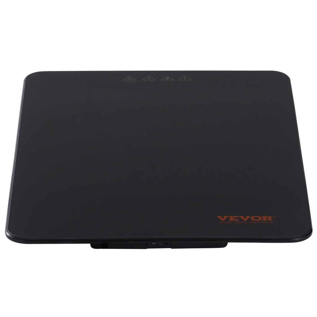 Bandeja calefactora eléctrica VEVOR portátil de vidrio templado de 16,5" x 11" con control de temperatura (65-90 ℃)