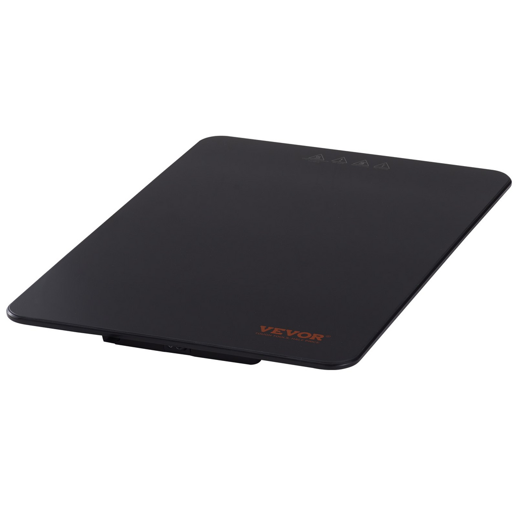 Bandeja calefactora eléctrica VEVOR portátil de vidrio templado de 16,5" x 11" con control de temperatura (65-90 ℃)