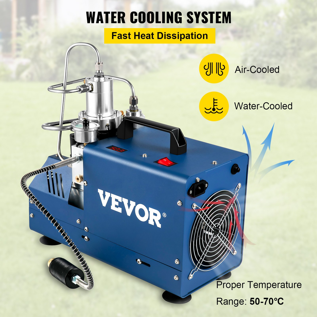 Compresor de alta presión VEVOR 4500 PSI/30 MPA/300 BAR 1800 W y 110 V