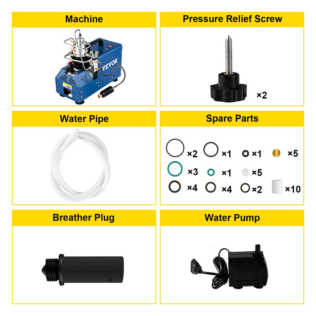 Compresor de alta presión VEVOR 4500 PSI/30 MPA/300 BAR 1800 W y 110 V