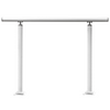 VEVOR Outdoor Stair Railing Kit, 3 FT Handrails 2-3 Steps, Adjustable Angle White Aluminum Stair Hand Rail for The Elderly, Handrails for Outdoor Steps