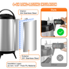 Dispensador de bebidas aislado de acero inoxidable VEVOR 2,4 galones (9,2 litros)
