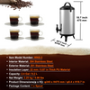 Dispensador de bebidas aislado de acero inoxidable VEVOR 2,4 galones (9,2 litros)