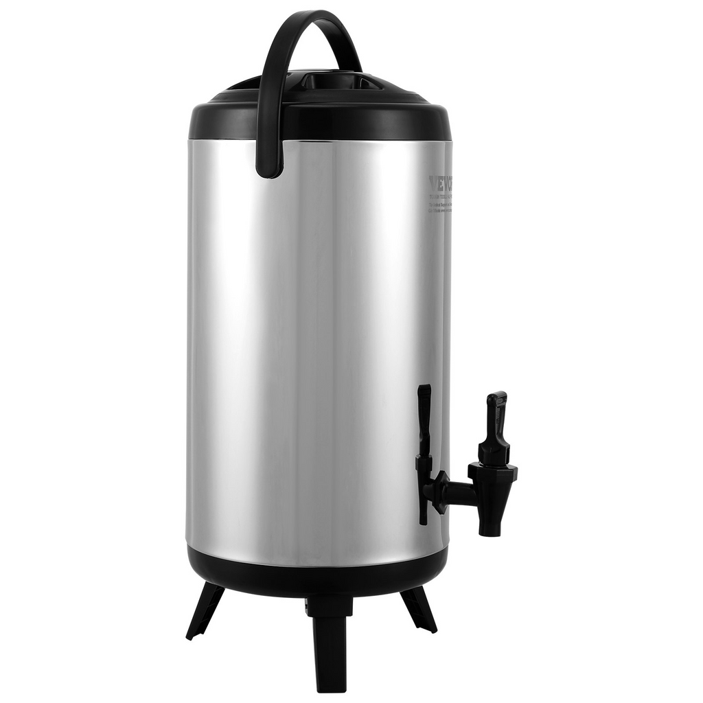 Dispensador de bebidas aislado de acero inoxidable VEVOR 2,4 galones (9,2 litros)