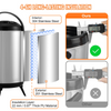 Dispensador de bebidas aislado de acero inoxidable VEVOR 2 galones (7,6 litros)