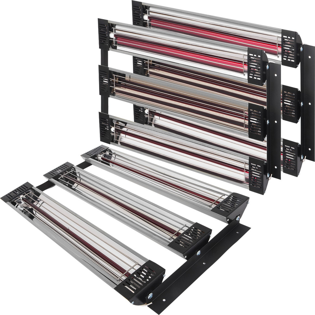 Lámpara de curado de pintura VEVOR juego de 3 3000 W secado rápido 110 V 47,2 x 39,3 pulgadas cuadradas