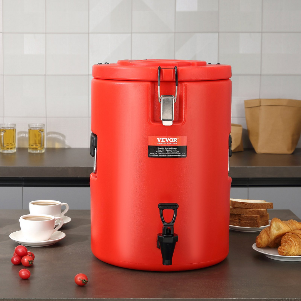 Dispensador de bebidas aislado de acero inoxidable VEVOR 4,5 galones (17,2 litros)