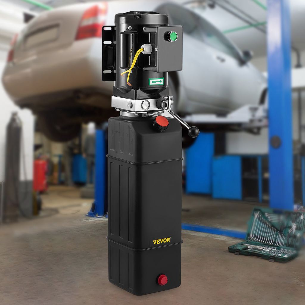 Bomba hidráulica VEVOR de 2950 PSI y 60 Hz, unidad de potencia hidráulica de 3 HP y 220 V, paquete de potencia hidráulica para elevadores de 2 y 4 postes, unidad de potencia hidráulica con depósito de 3,5 galones