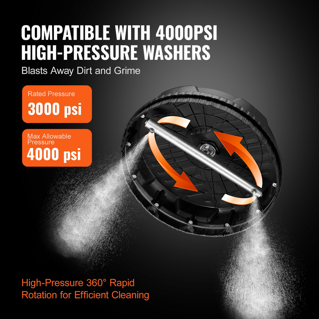Limpiador de superficies con hidrolavadora VEVOR universal de 15" de 4000 PSI máx