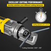 Cortadora de varillas de refuerzo hidráulica eléctrica 900 W portátil para cortar varillas de refuerzo de 5/8" y 16 mm n.º 5 en 3 segundos 110 V