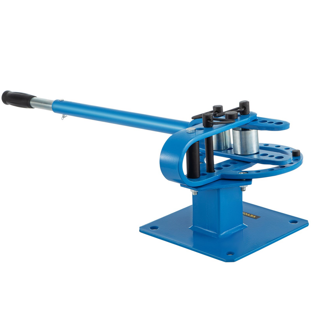 Dobladora de metal compacta VEVOR de 1" a 3" con plegadora de barras planas y 7 matrices