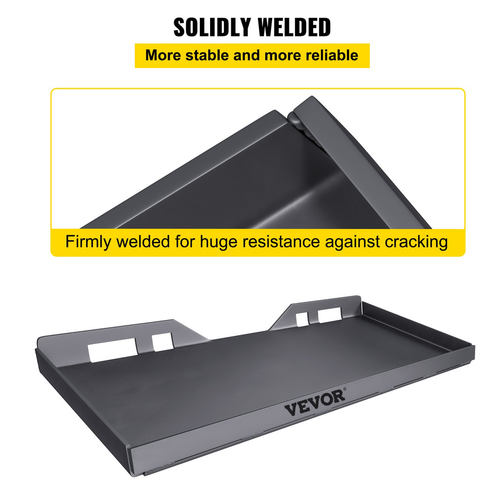 Placa de montaje para mini cargadora VEVOR con 3 varillas de soldadura adicionales (1/4")