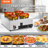 Calentador de sopa eléctrico VEVOR cuatro ollas redondas de acero inoxidable de 7,4 cuartos de galón temperatura ajustable de 86 a 185 °F de 1500 W