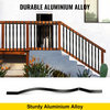 VEVOR Deck Balusters, 61 Pack Metal Deck Spindles, 29.5"x1" Staircase Baluster with Screws, Aluminum Alloy Deck Railing for Wood and Composite Deck, Stylish Baluster for Outdoor Stair Deck Porch