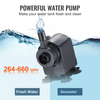Enfriador de acuario VEVOR 110 galones 416 L hidropónico de 1/3 HP compresor de refrigeración silencioso para agua de mar y agua dulce