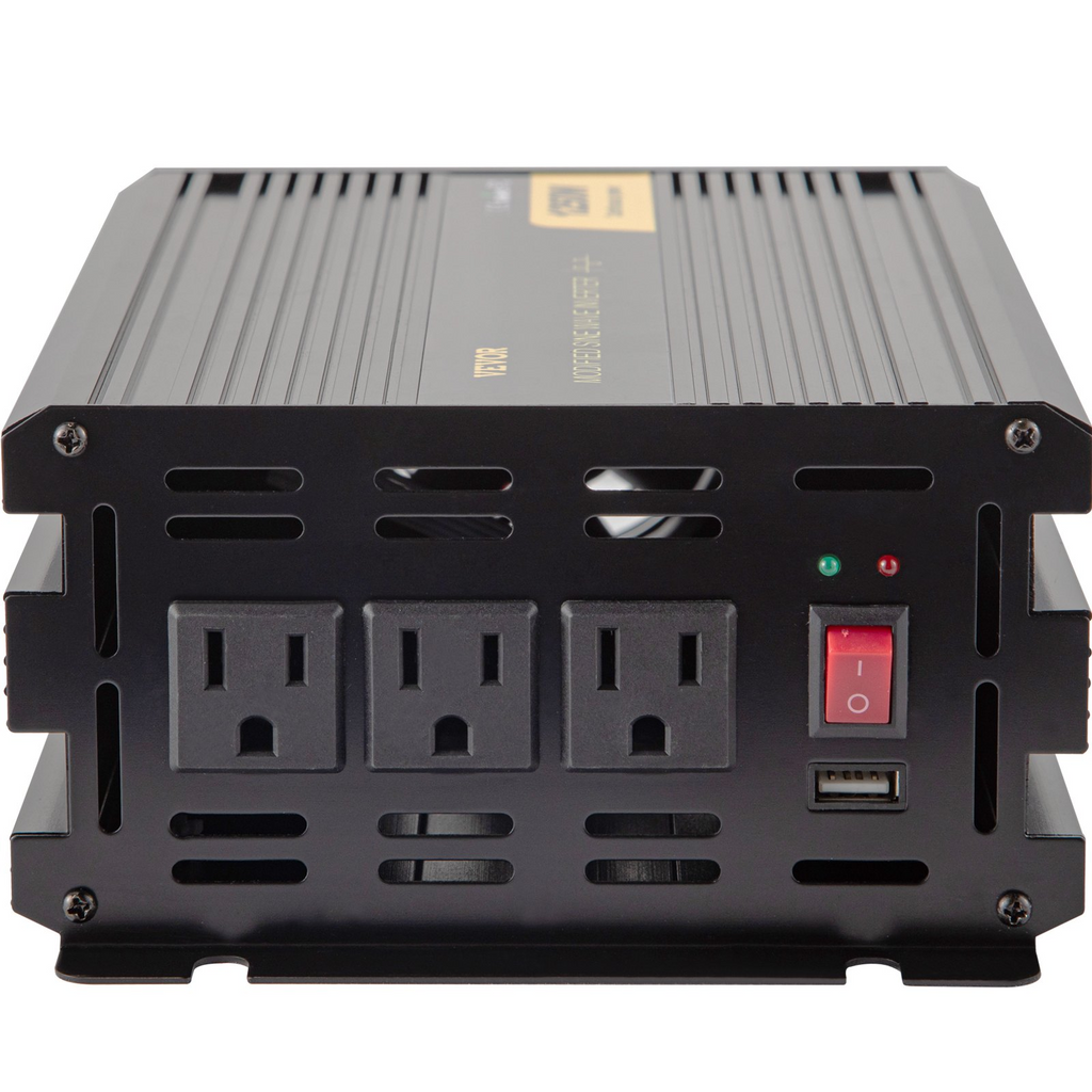 Inversor de corriente VEVOR 1250 W convertidor de CC de 12 V a CA de 120 V para automóvil