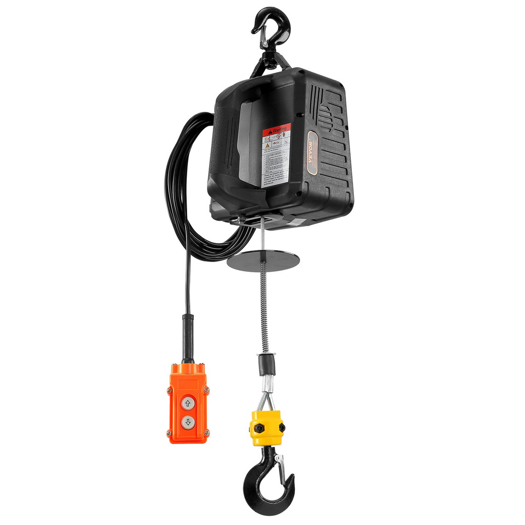 VEVOR Cabrestante eléctrico 2 en 1 de 1100 libras de 1500 W elevación de 22,9 pies 13 pies/min