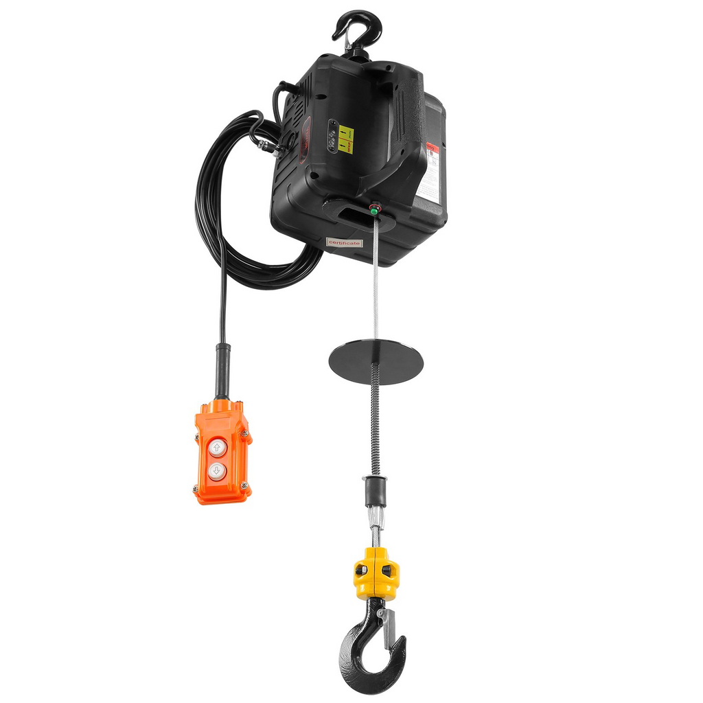 VEVOR Cabrestante eléctrico 2 en 1 de 1100 libras de 1500 W elevación de 22,9 pies 13 pies/min