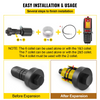 Expansor de tubo de escape hidráulico VEVOR tamaño de 1-5/8" a 4-1/4"