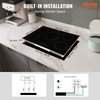 Cocina eléctrica VEVOR 5 quemadores placa de inducción de 30'' placa de cocina magnética incorporada de 9200 W