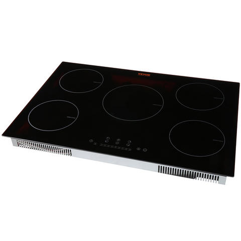 Cocina eléctrica VEVOR 5 quemadores placa de inducción de 30'' placa de cocina magnética incorporada de 9200 W