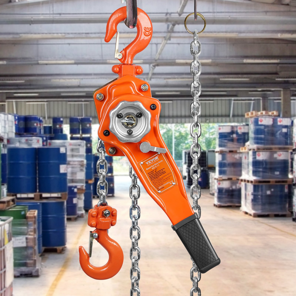 Polipasto de cadena manual VEVOR capacidad de 3/4 toneladas 1650 lb 10 pies