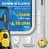 Hidrolavadora eléctrica VEVOR 2000 PSI máx 1,76 GPM con manguera de 30 pies