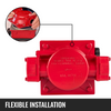 Medidor de combustible mecánico VEVOR Medidor de flujo de combustible de 20 GPM Medidor de transferencia de combustible con pantalla de lotes de 3 dígitos Medidor de flujo de combustible diésel de 1 pulgada