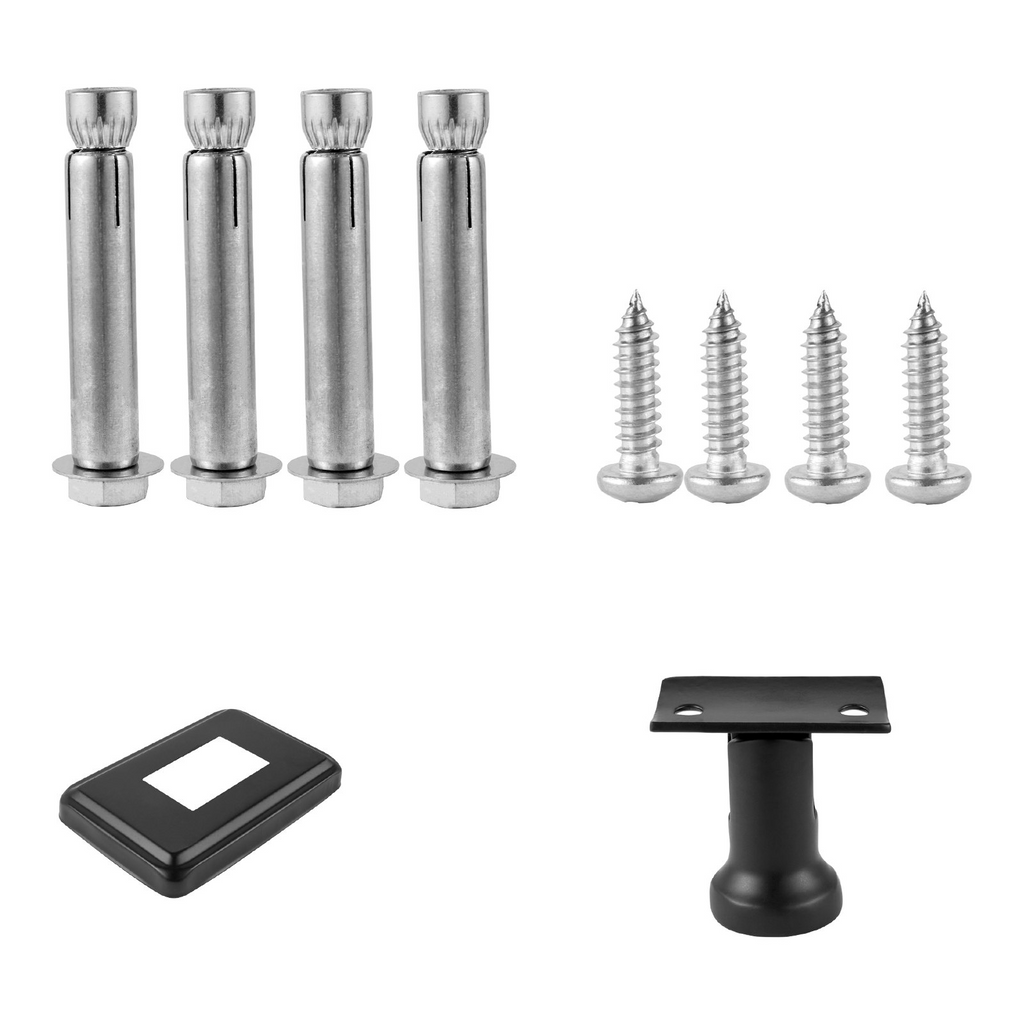 VEVOR Cable Railing Post Level Deck Stair Post 42 x 0.98 x 1.97" Cable Handrail Post Stainless Steel Brushed Finishing Deck Railing Pre-Drilled Pickets with Mounting Bracket Stair Railing Kit Black
