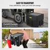 Tanque diésel portátil VEVOR, capacidad de 116 galones y caudal de 10 GPM, tanque de combustible diésel con bomba de transferencia eléctrica de 12 V y manguera de goma de 13,1 pies, tanque de transferencia diésel