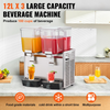 Dispensador de bebidas comerciales VEVOR de 3 tanques y 12 l 13,6 qt de 620 W