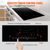 Cocina eléctrica VEVOR 2 quemadores placa de inducción de 24''
