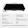 Cocina eléctrica VEVOR 2 quemadores placa de inducción de 24''