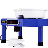 VEVOR torno de alfarería con pantalla táctil LCD de 9,8" herramientas eléctricas de 350 W para esculpir arcilla pedal y cuenco ABS desmontable para adultos y principiantes (azul)