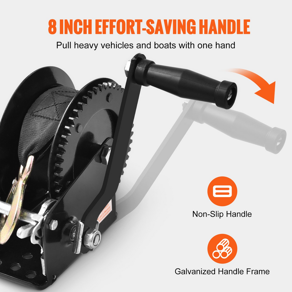 Cabrestante manual VEVOR capacidad de tracción de 1600 lb
