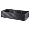 VEVOR - Macetero elevado galvanizado para jardín 249,5 x 120,9 x 59,4 cm