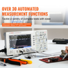 Osciloscopio digital VEVOR 1GS/S 100 MHz 4 canales pantalla a color 7 pulgadas 30 funciones de medición automática para pruebas de circuitos electrónicos