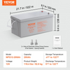 Batería de ciclo profundo VEVOR 12 V 200 AH recargable AGM marina corriente de 1400 A