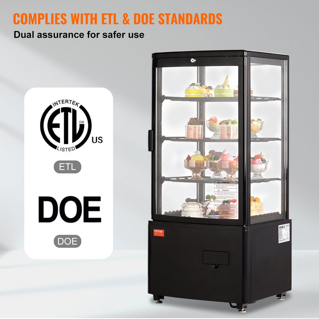 Vitrina refrigerada VEVOR de 3 pies cúbicos/85 l
