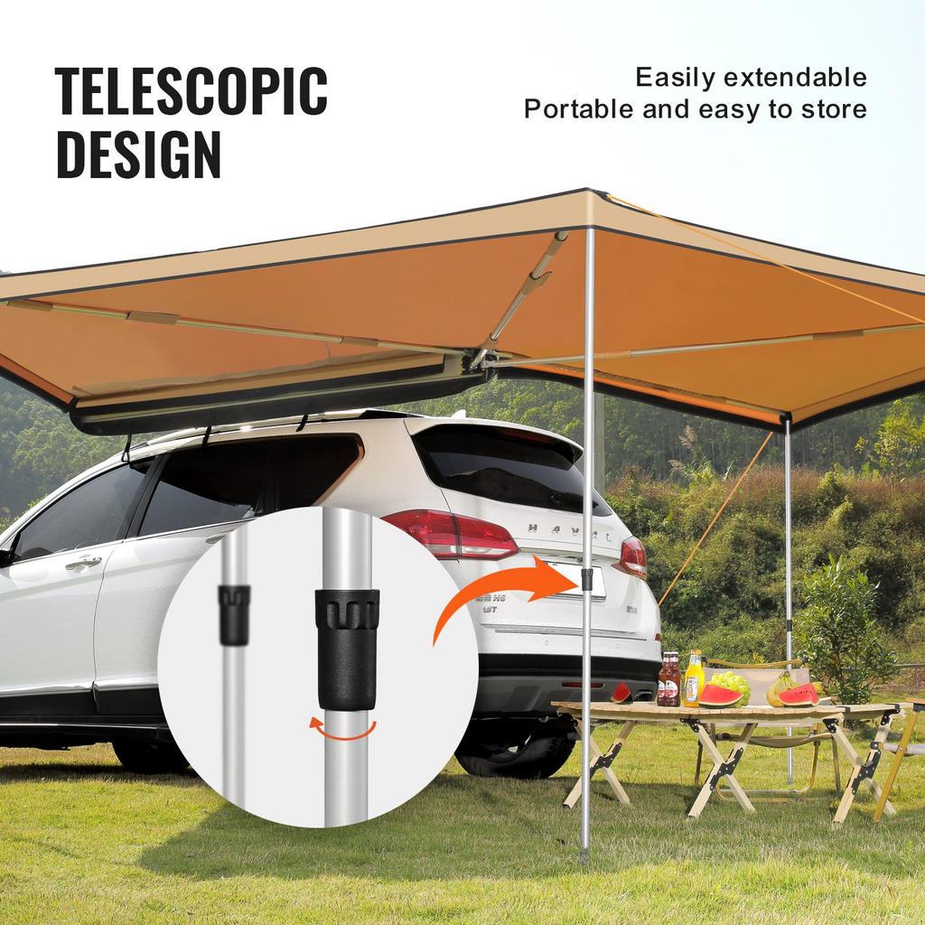 Toldo retráctil para vehículo VEVOR de 270 grados y 8,2 pies de altura