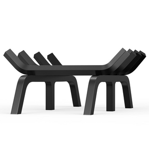 Rejilla para leña para chimenea VEVOR de 18 pulgadas con 6 patas de apoyo