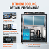 Enfriador de agua industrial VEVOR refrigerado por aire de 16 galones y 9,4 HP capacidad de enfriamiento de 15 100 Kcal/h con condensador con aletas control por microcomputadora tanque de agua de 60 L