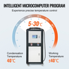 Enfriador de agua industrial VEVOR refrigerado por aire de 16 galones y 9,4 HP capacidad de enfriamiento de 15 100 Kcal/h con condensador con aletas control por microcomputadora tanque de agua de 60 L